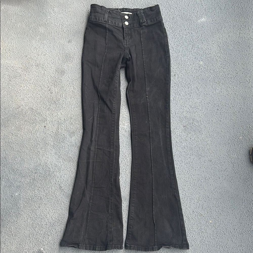 Black Flared Jeans